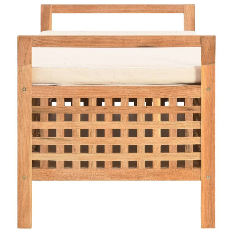 Natural Wooden Storage Bench FREE SHIPPING