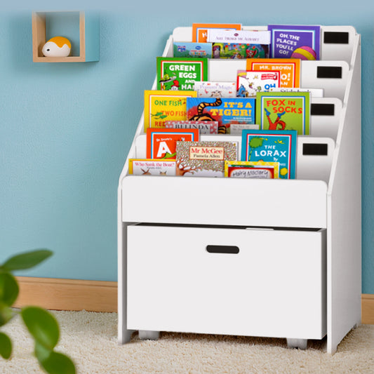 Keezi 4 Tiers Kids Bookshelf Storage FREE DELIVERY