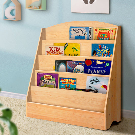 Keezi 5 Tiers Kids Bookshelf Display Rack FREE DELIVERY