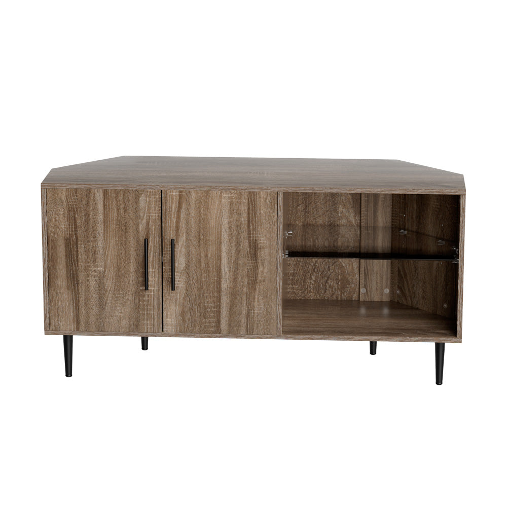 Walnut Corner Tv Unit FREE DELIVERY