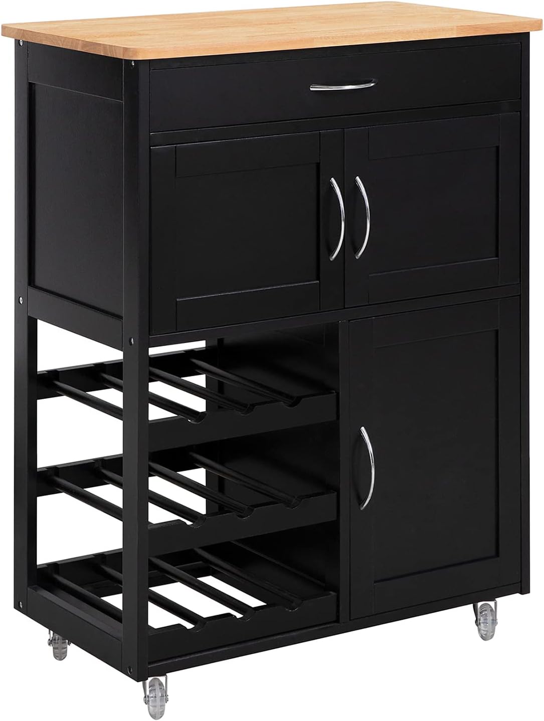 Dani Kitchen Trolly - Black - FREE DELIVERY