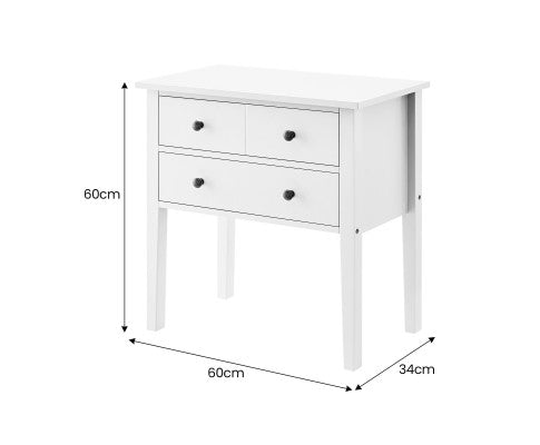 Sven 3 Drawer Bedside Table - FREE DELIVERY