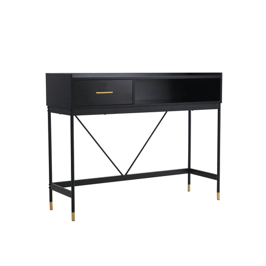 Alcona Matte Black Hall Table - FREE DELIVERY