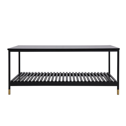 Alcona Matte Black Coffee Table - FREE DELIVERY