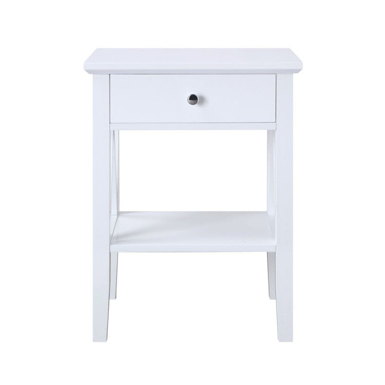 Greta Bedside Table with Drawer - FREE DELIVERY