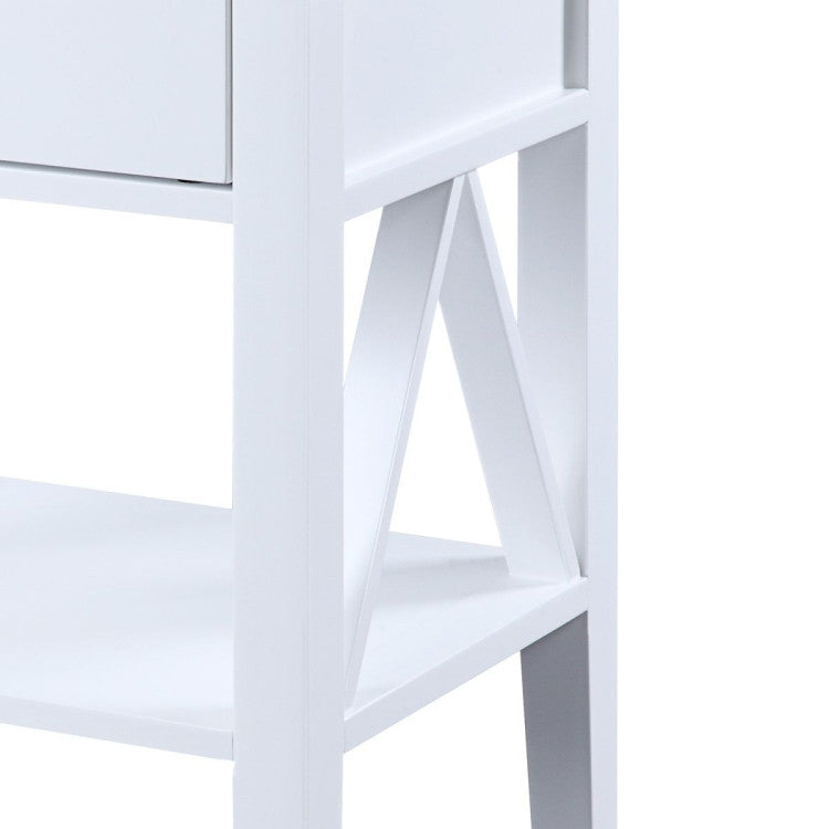 Greta Bedside Table with Drawer - FREE DELIVERY